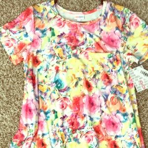 LuLaRoe Rose Floral Carly Dress Small S NEW NWT